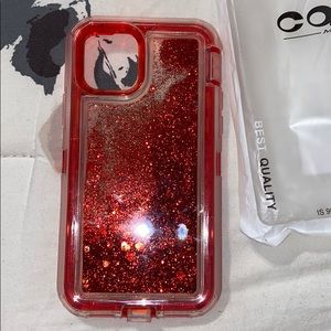 5/$15iPhone 11 red sparkly case